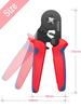 Electrician's Tube and Pin Terminal Crimping Pliers with Cold-Pressed Wire Functionality