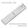 20 30 50cm Lineal für Schüler PVC Gitter Lineal Transparentes Linealbrett Nähen Zeichnen