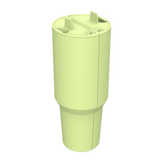 Silicone 2-in-1 Cup Liner for 40 Oz Cup Creative Drink Separator Stylish Emerald Design Food-Grade Reusable Liner for Party