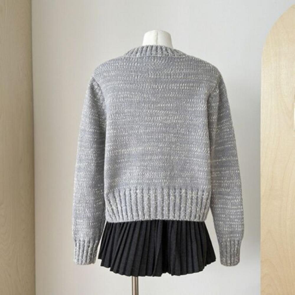Navava Long Sleeve Sequin Knit Sweater Nk2547