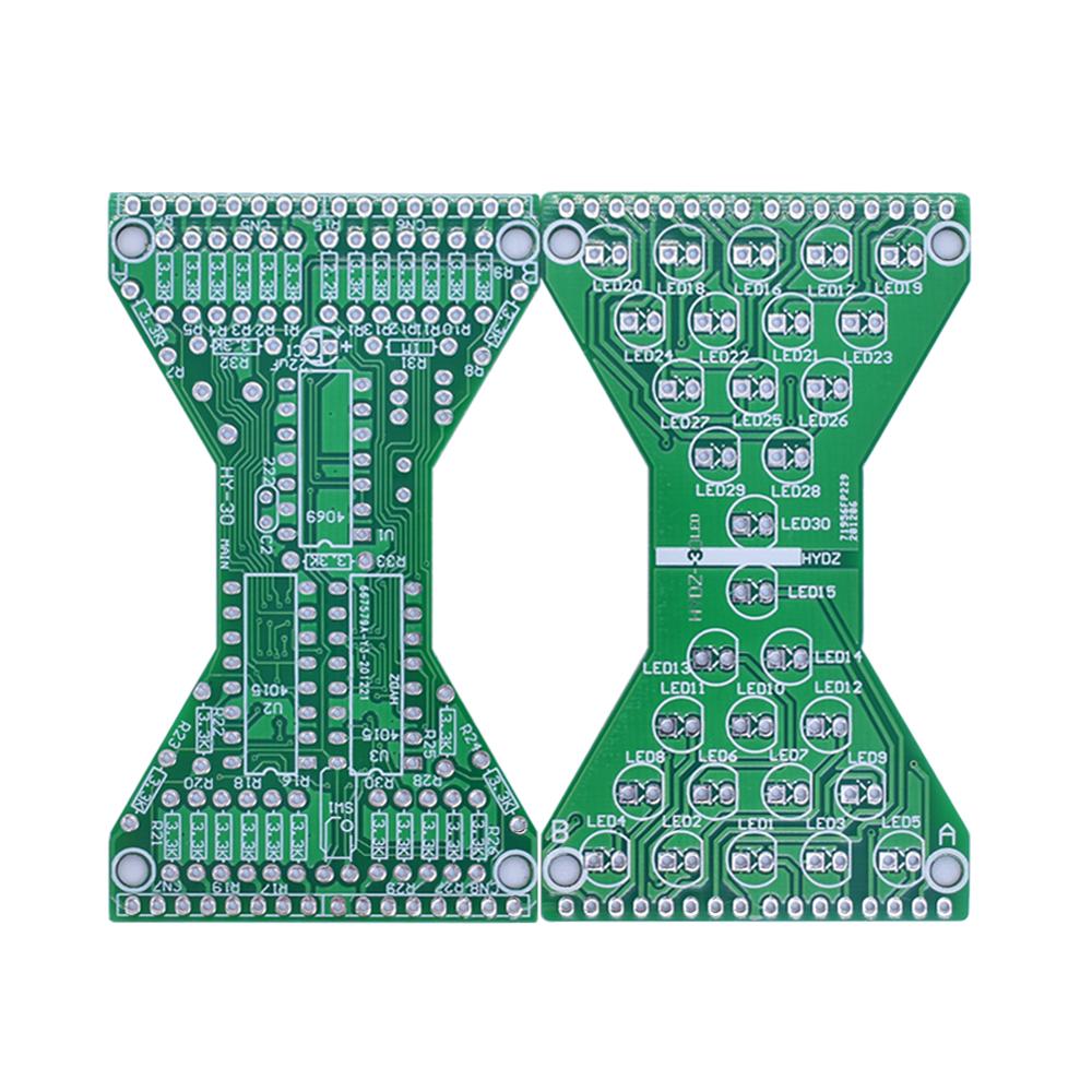 LIZAO DC 5V LED Hourglass Kit Double Layer PCB Adjustable Speed Student DIY Electronic Project