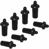 8Pcs Black Cabinet Door Buffer Pins Plastic Spring Mute Shock Absorbent for Blinds Racks Extend Furniture Life