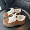 BE cute platform small man casual versatile board shoes autumn and winter velvet warm cotton shoes women