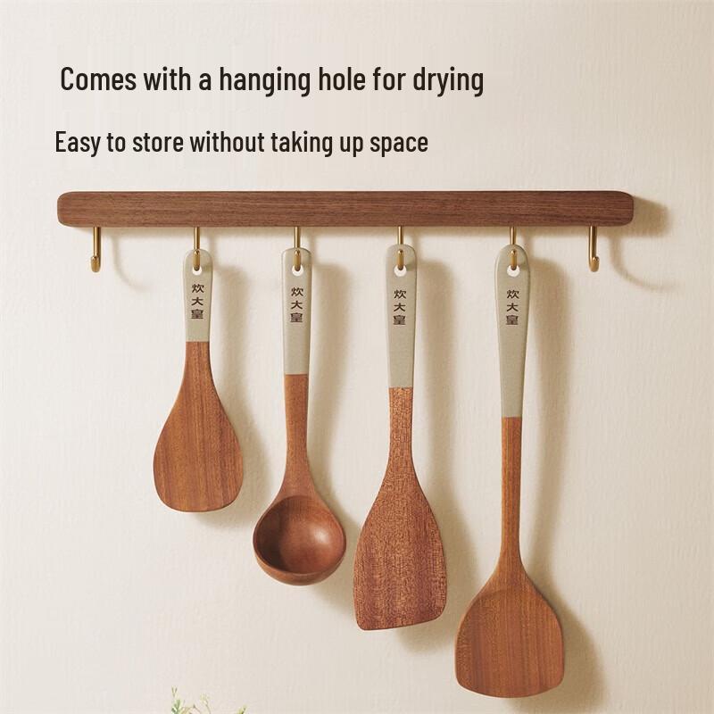 COOKER KING Wenge Wood Kitchen Utensil Set