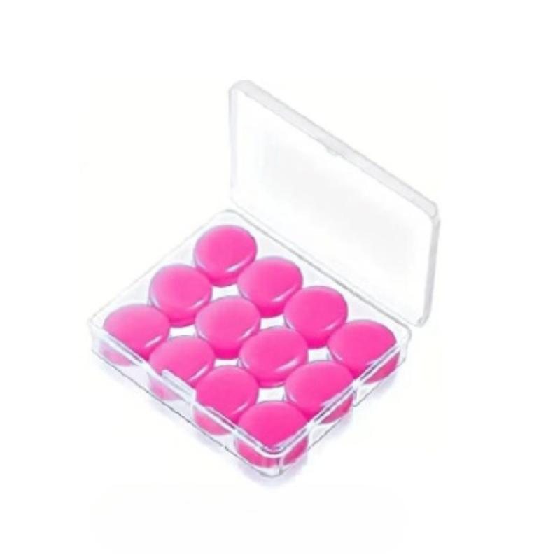 12pcs Moldable Silicone 12pcs Reusable Sleeping Earplugs - for Concerts, Swimming, Snoring, Airplane