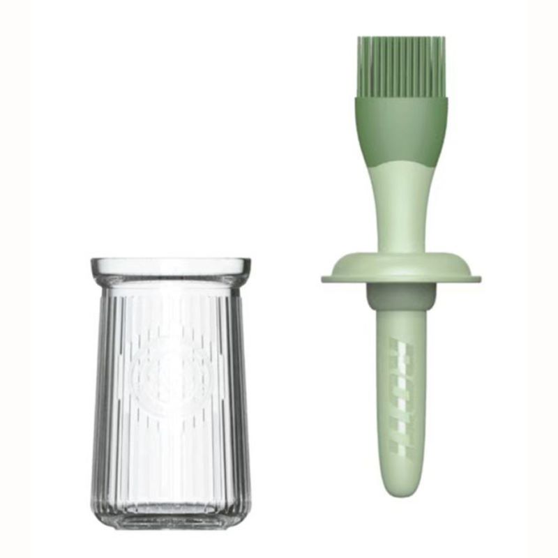 

1 комплект кисть для барбекю раздельного типа, термостойкая, силиконовая, нейлоновая, кисть для масла, бутылка, кисть для крема для выпечки тортов, кулинарный кухонный инструмент зелёный