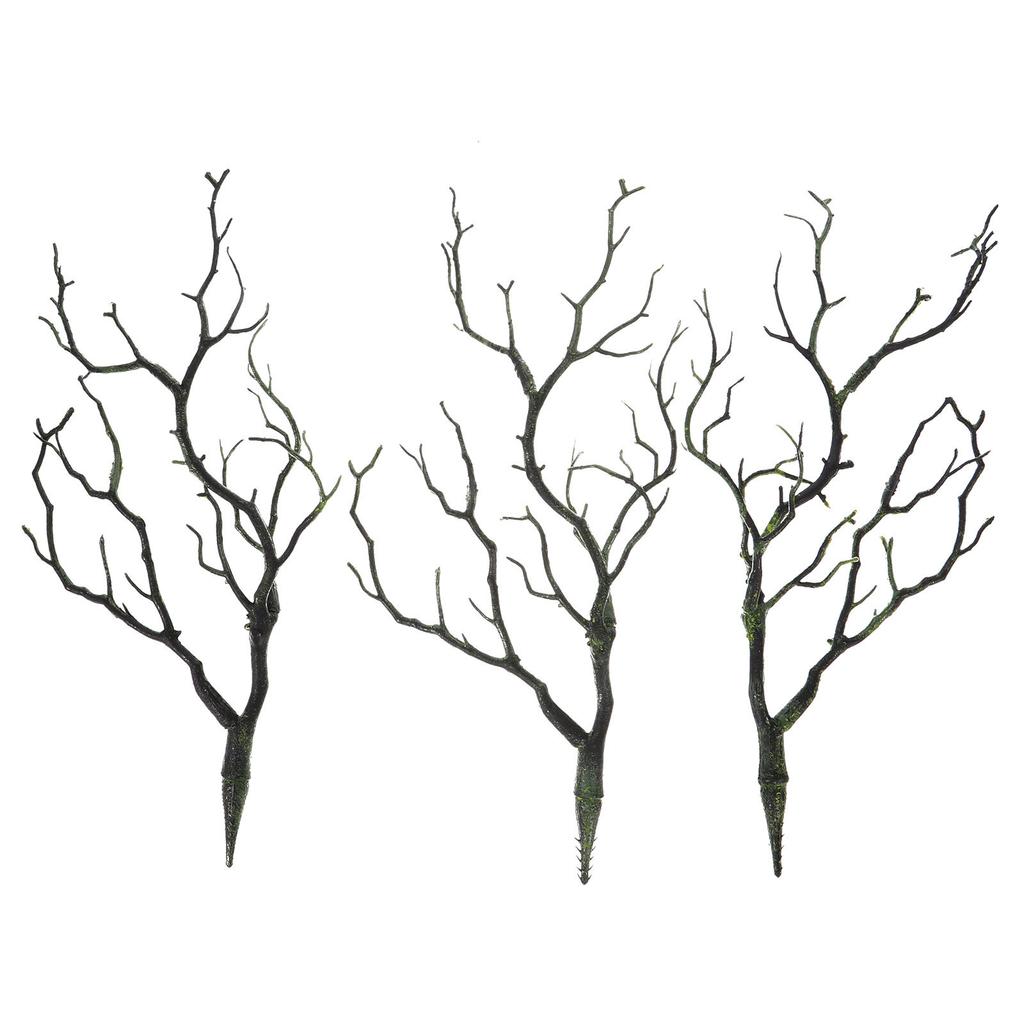 3Pcs Elegant Plastic Artificial Branches Lifelike Fake Tree Branches for Vase Decoration Wedding Celebration Festive Styling