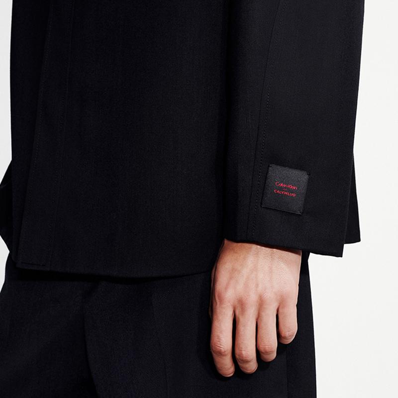 Calvin Klein Commuter Wool Blend Metal Buckle Shirt Jacket Men Jackets Space-Black 40402MF