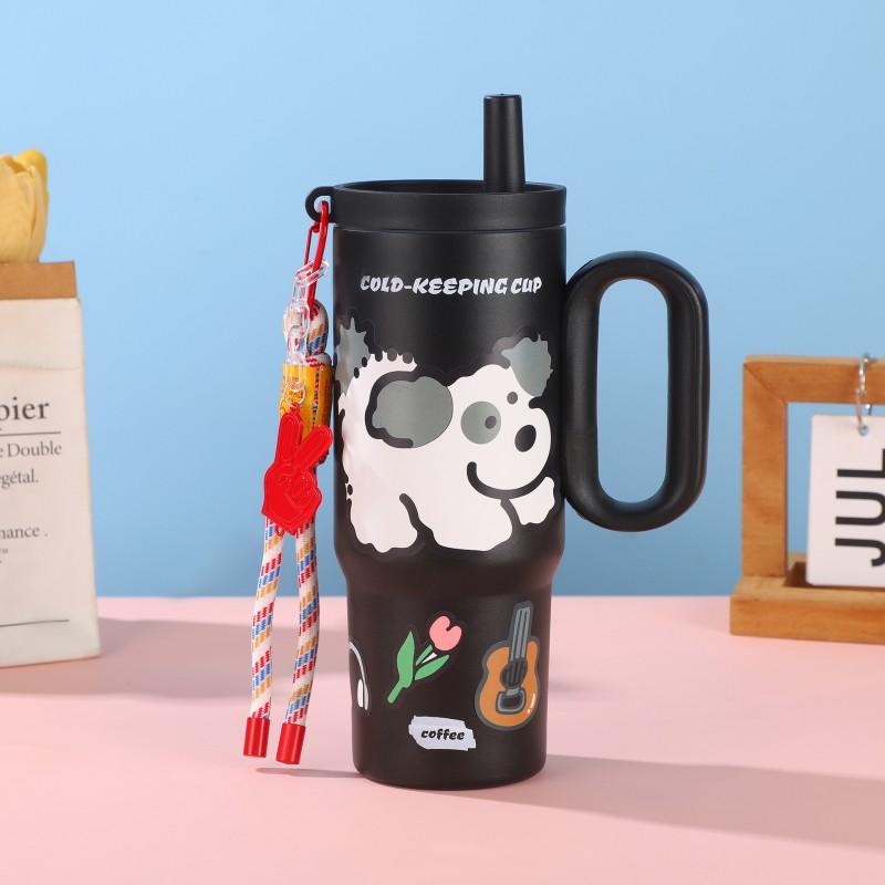 316 Stainless Steel Insulated Travel Mug With Handle 710ml Large Capacity Car Cup Office Outdoor Home Use