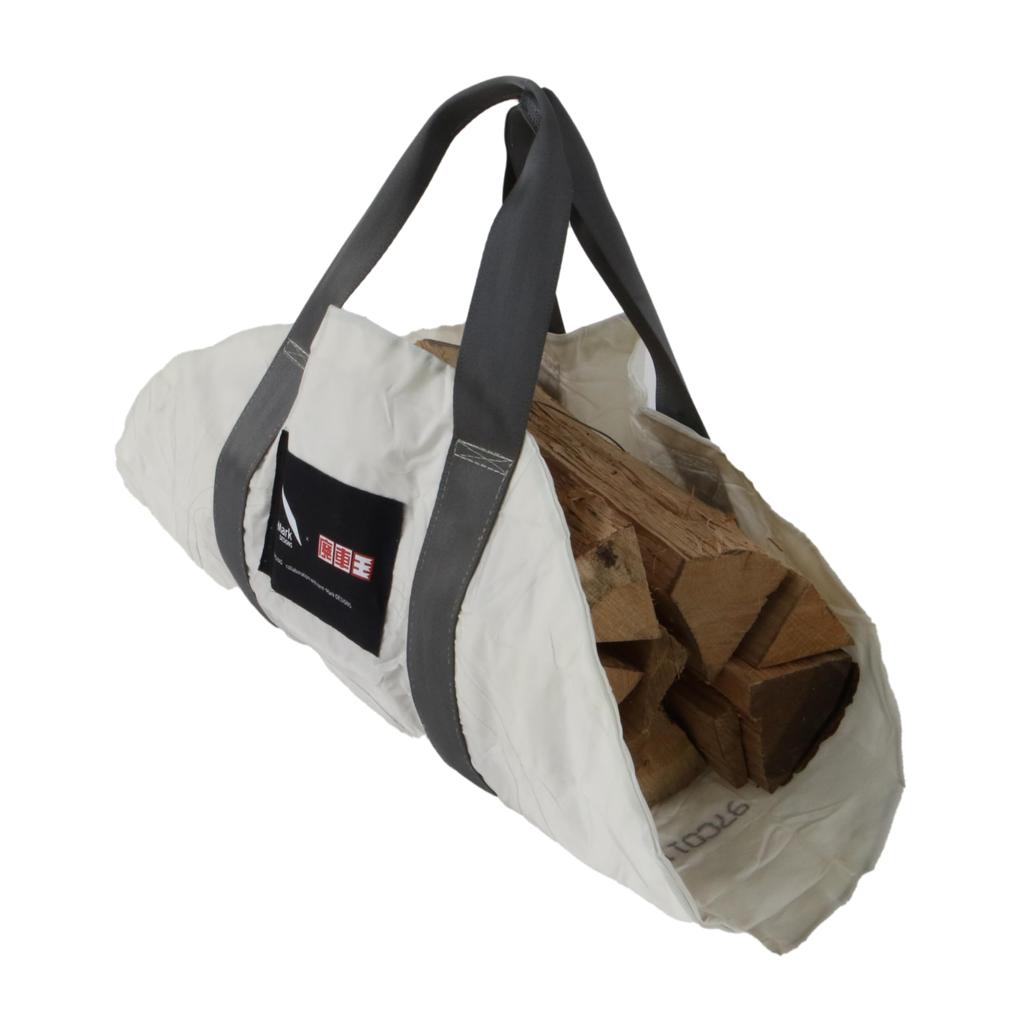 Design Scrapped Car King x Design Air Bag Firewood Bag Ten-Mark Ten-Mark [White] (tent-Mark DESIGNS)