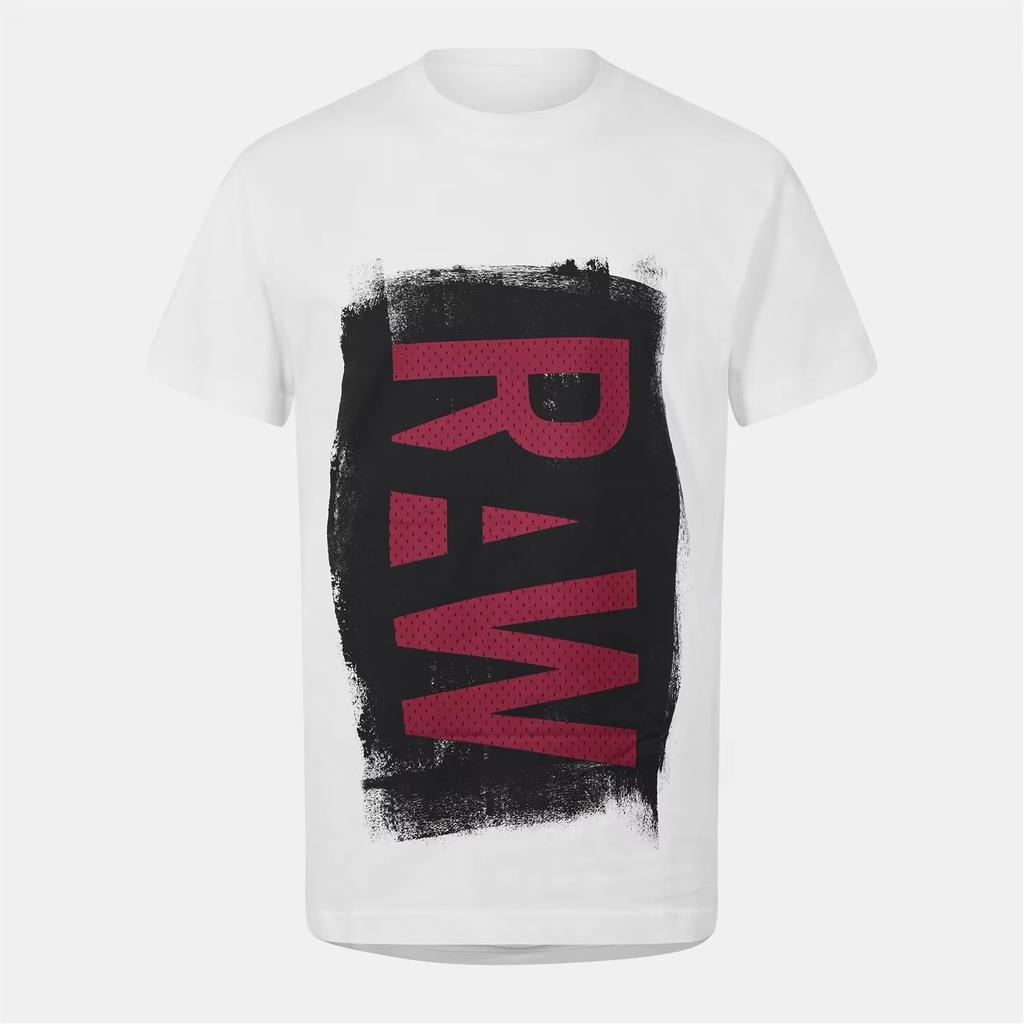 På sommaren Målade RAW Graphics Perifer mönstertryck Sommar Ren bomull Herr- och dam-t-shirts Kort ärm