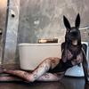 Erotic Style Black Stockings & Cheongsam Set for Flirty Fun