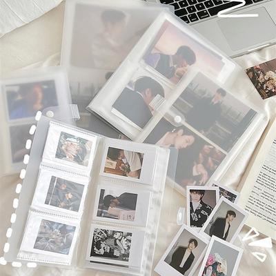 1Pcs Collect Book Photo Album PVC Transparent Picture Card Holder 80/160 Slots 3/4/5/6/7 Inch Photocard Holder Idol Star