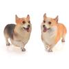 Реалістична фігурка собаки коргі, статична модель-іграшка з ПВХ для любителів тварин та колекціонерів