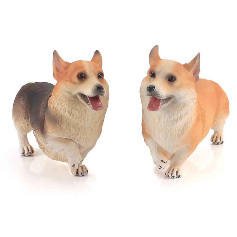Реалістична фігурка собаки коргі, статична модель-іграшка з ПВХ для любителів тварин та колекціонерів