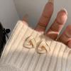 Light Luxury French Triangle Women's New Simple Cold Wind Temperament Advanced Sense Earrings Ins Style High Value