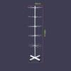 5Layer Metal Rotating Moving Shelf for Jewelry Earring Holder Hat Sock Underwear Snack Display Shelf Racks Stand Cases for Malls