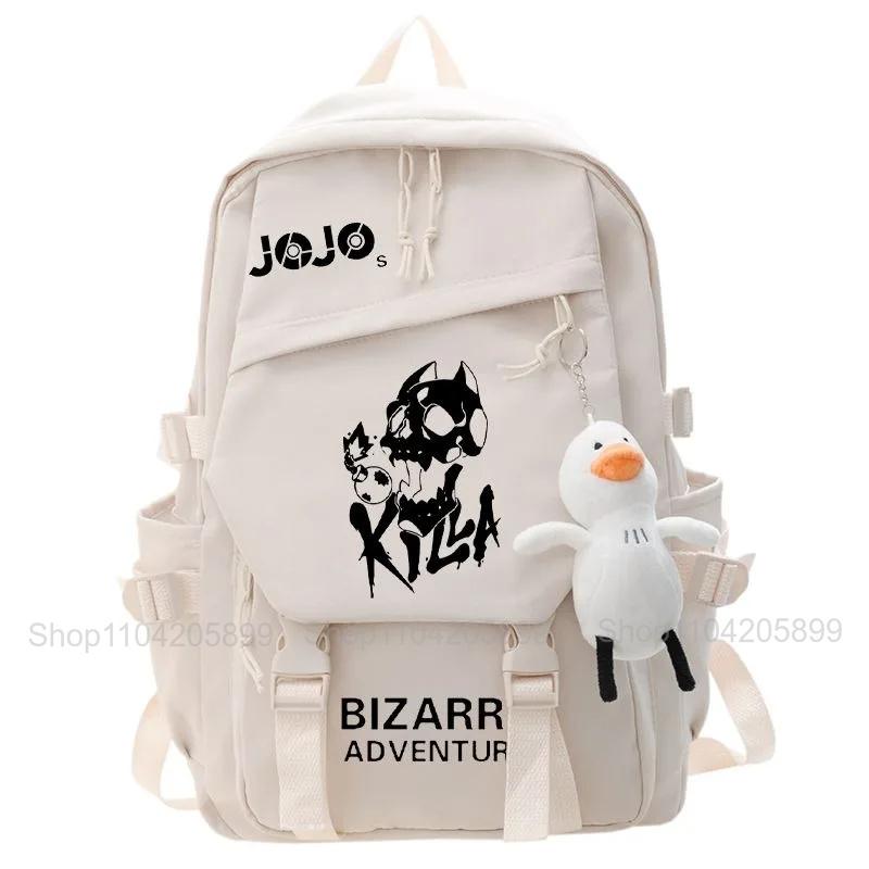 JoJo's Bizarre Adventure Rugzak Anime Rugzak Student Schooltas Jongen Meisje Cadeaus Cartoon Boekentas Buiten Reizen Rugzak 16 inches