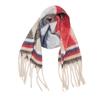 Women's Vintage Scarfs Winter Casual Scarf Shawl Wraps Poncho Blanket Fringe Soft Warm Thick Blanket Scarfs for Women Chunky Long Shawl Scarves