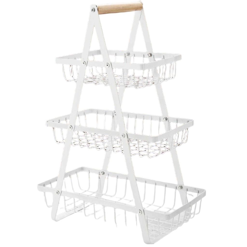 Multi,Layer Kitchen Fruit Basket, Snack Storage Rack, Countertop Organizer for , Vegetables & Snacks