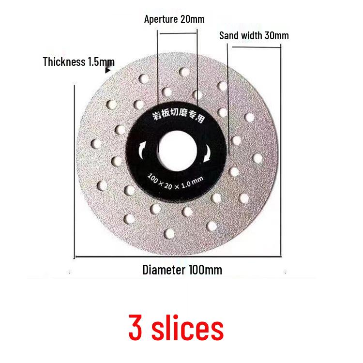 Sintered Stone Tile Cutting and Polishing Blade - 45 Degree Beveling and Flat Grinding