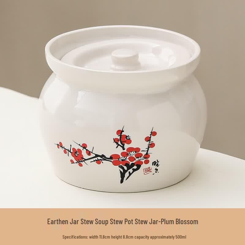 Zhi Shi Ceramic Stewing Pot 500ml белый