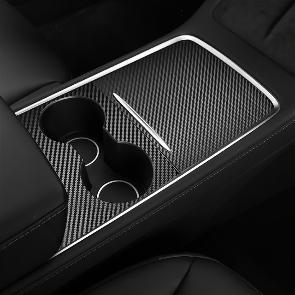 Wood Car Central Control Panel Sticker For Tesla Model 3 Model Y 2021 2022 Protective Film Wood Grain Accessories Decoration