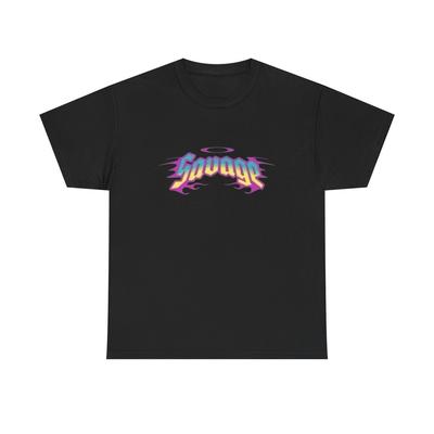 Savage Vintage Logo Graphic T-Shirt Unisex Comfy Heavy Cotton Tee  Unisex T-Shirt