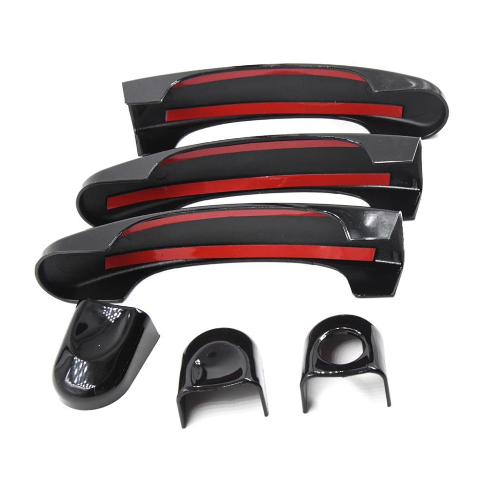 Para Volkswagen VW T5 T6 Transporter Caravelle Caddy Van Exterior Lateral Maçaneta Da Porta Do Carro Capa Decoração