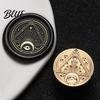 European Relief Seal Vintage Magic Themed Wax Stamp Head Solid Brass Exquisite Notebook Decoration Tool Engraved Sealing Head for Journal Envelope
