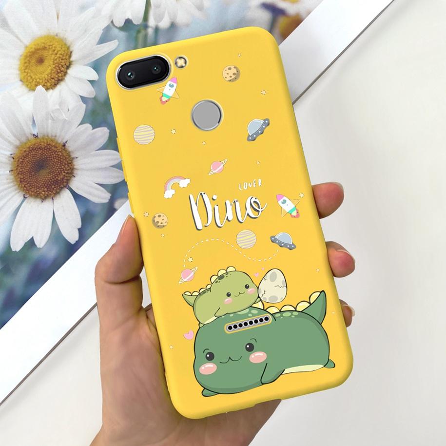 For Xiaomi Redmi 6 Case Redmi 6A Cover Cute Dinosaur Duck Cat Shockproof Bumper For Xiomi Redmi 6 6A Fundas Redmi6 Redmi6A Coque