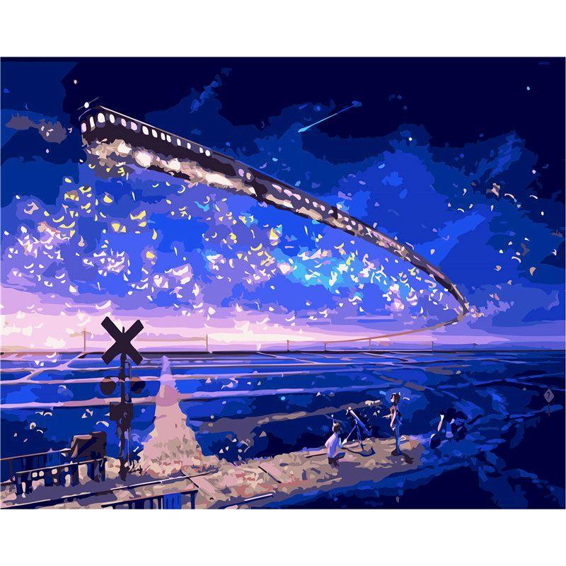 5D-Diamantgemälde, Landschaft, Neuankömmling, Landschaft, Diamant-Mosaik, Cartoon-Wanddekoration für Zuhause