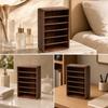 Wooden Makeup Organizer Sturdy Open-Shelf Storage Multifunctional