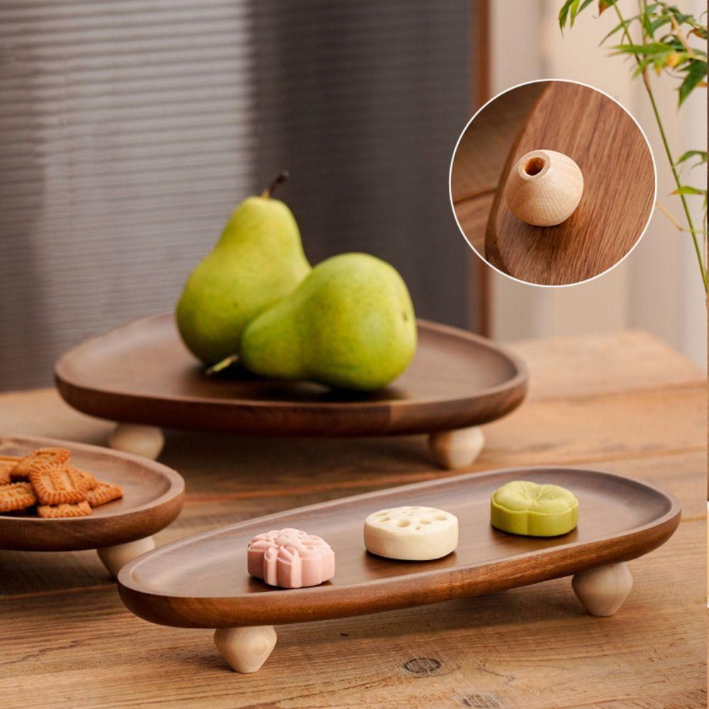 High Leg Storage Tray Irregular Dessert Plate Multi-Function Fruit Plate  Home