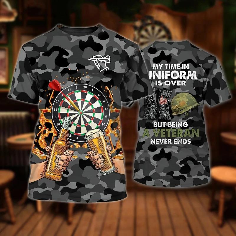 Dart Roulette 3D Printed Club Bar Fashion Sports Men's And Women's Casual