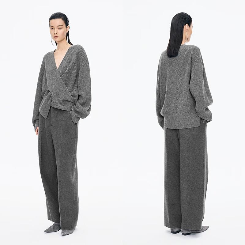 JNBY 2025 Winter Loose Wool Knit Pullover Sweater