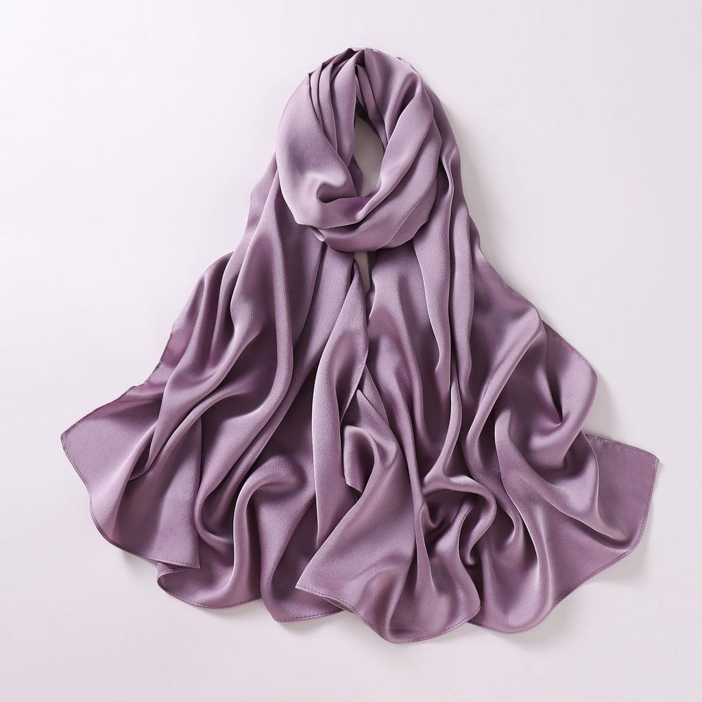 VigoAnne 2025 Lady Muslim Middle East Hijab Shawls Women Plain Scarf Chiffon Solid Casual Islamic Turban Headband 175cm*70cm