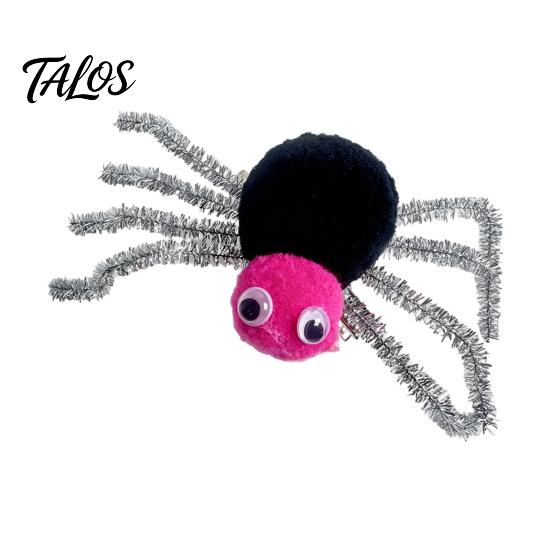 Kids Halloween Gift Ideas Spider Hair Clips for Girls Women, Cute Furry Barrettes, Stage Performance Ornaments Tinsel Fluffy Pom Accessory Parties