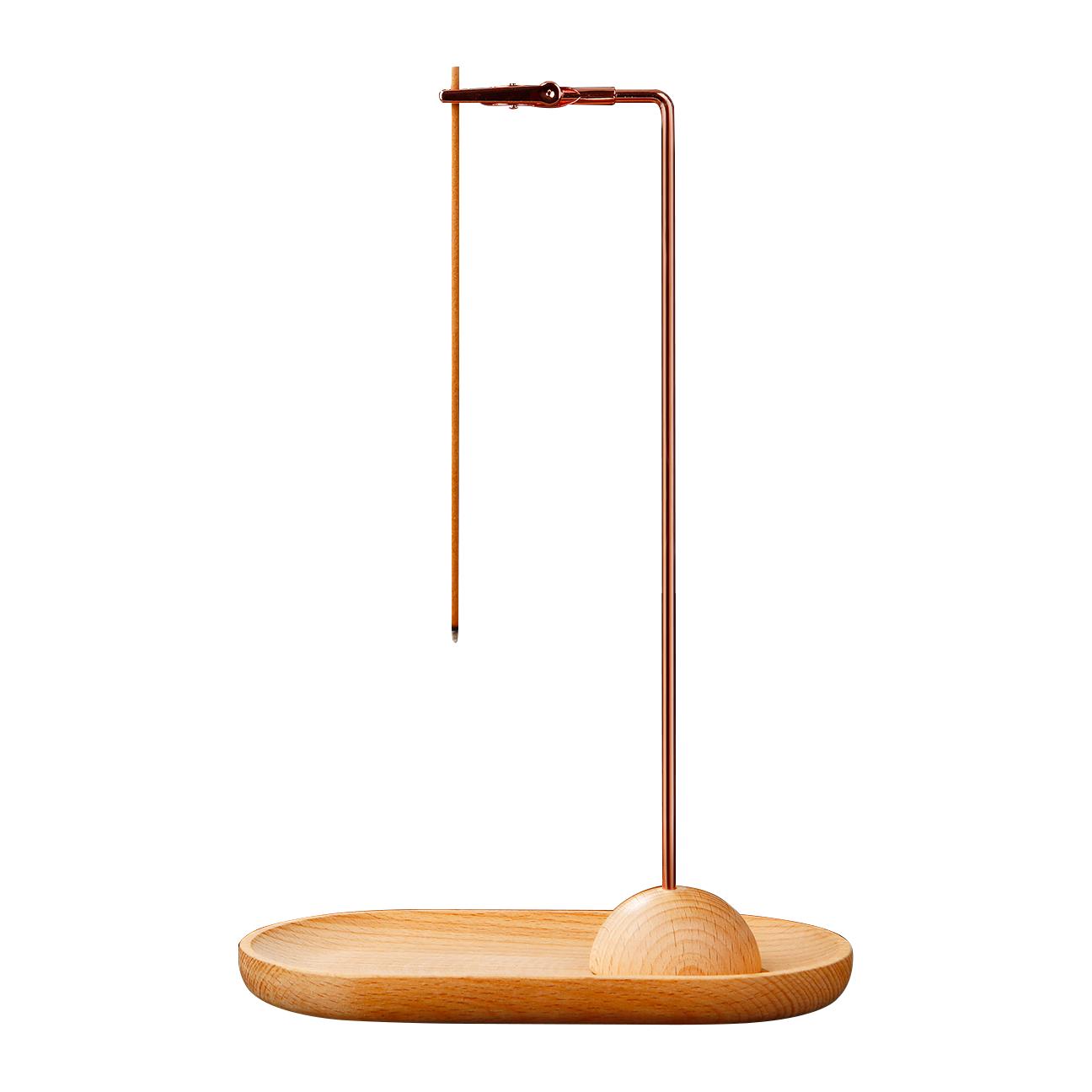 

Металлический пружинный зажим для благовоний, перевернутая деревянная курильница, подставка для благовоний, улавливатель пепла, буддийские принадлежности, домашний декор