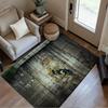 Real Madrid Graffiti Artwork Floor Rug Office Rug Design for Living Rooms Foyer Balcony Outdoor Anti-slip Rug Decorate Offices