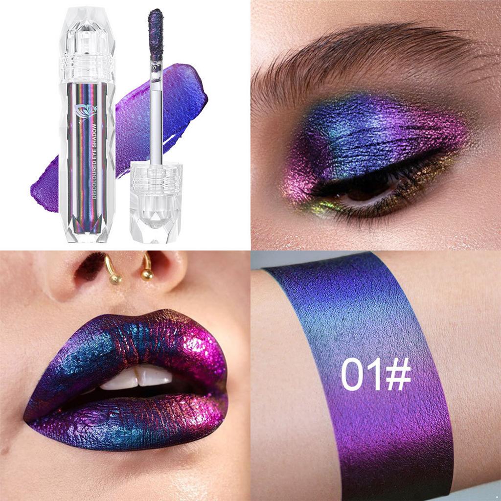 1Pc Chameleon Liquid Eyeshadow Metallic Glitter Shimmer Long Lasting Waterproof Eye Makeup Vegan Cruelty Free for Women Girls Party