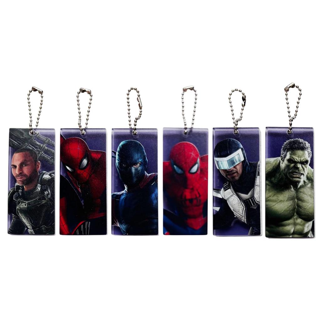 Small Planet Marvel Spider-Man Brand New Day Random Domino Acrylic Keychain (Set of 6) - Single Item