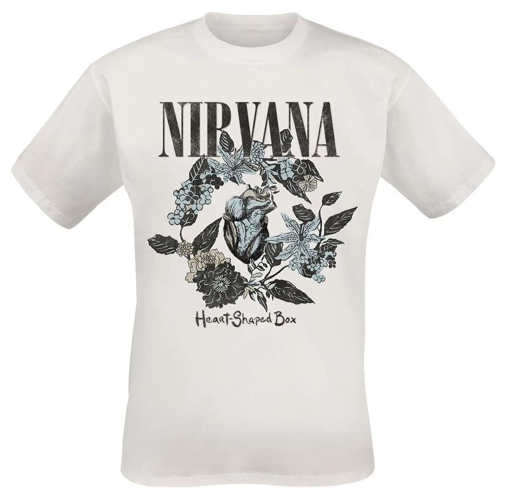 2026 Nirvana Cotton Unisex Shirt Y2k Garbage Rock Graphics Hiphop New Unisex Clothing Unisex Summer Short Sleeved TShirt