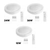 12/24/36W LED Deckenleuchte Dimmbarer Kronleuchter LED Leuchte Zuhause Wohnzimmer Schlafzimmer Beleuchtung Fernbedienung 80-240V