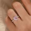 925 Silve Heart Gorgeous Shiny Zircon Stone Ring For Women Engagement Wedding Luxury High Quality Fine Jewelry
