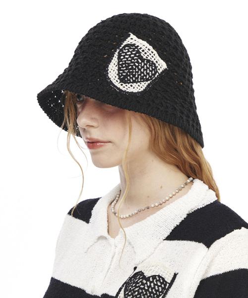 THE GREATEST Heart Knit Bucket