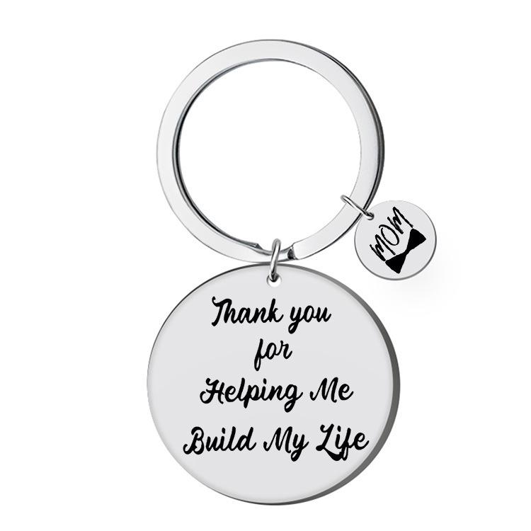 Personalized Stainless Steel Keychain Gift for Father s or Mother s Day - Engravable and Creative for Family Members
