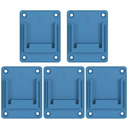 Artisan Tool Tool Holder, Blue, for Hitachi HiKOKI 18V Power Tools, Power Tool Storage Rack, Organize Your Work Space, Wall-Mounted Shelf, Set of 5