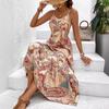 Paisley Print Vacation Spaghetti Strap Dress for Women, 2025 Style