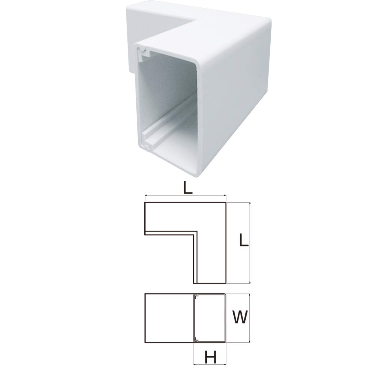 

JAPPY N duct white SDI (inward bend) C-43 (W)